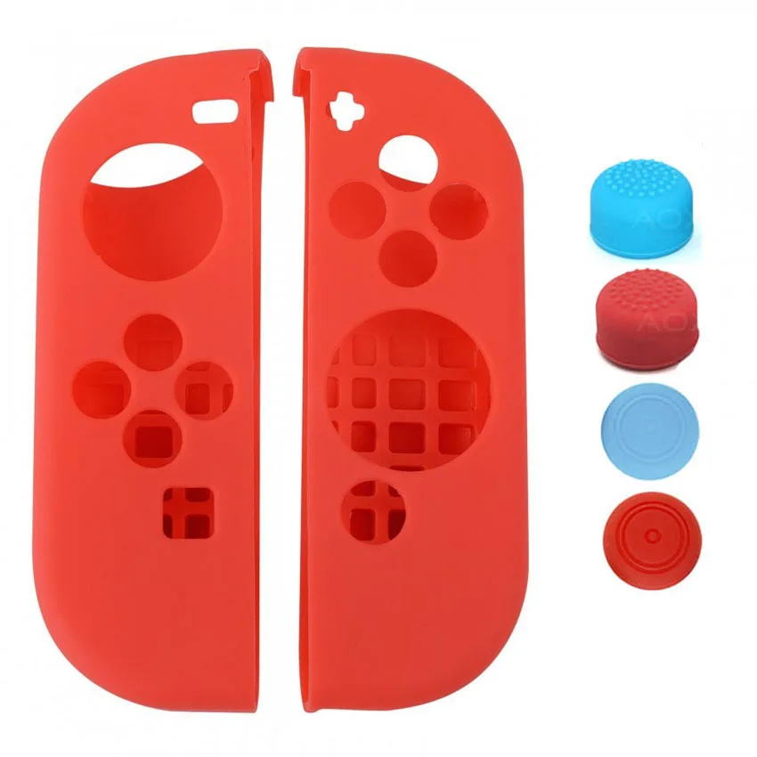 6 в 1 для nintendo Switch NS Console силиконовый Джой Стик захват большим пальцем крышка s ключ