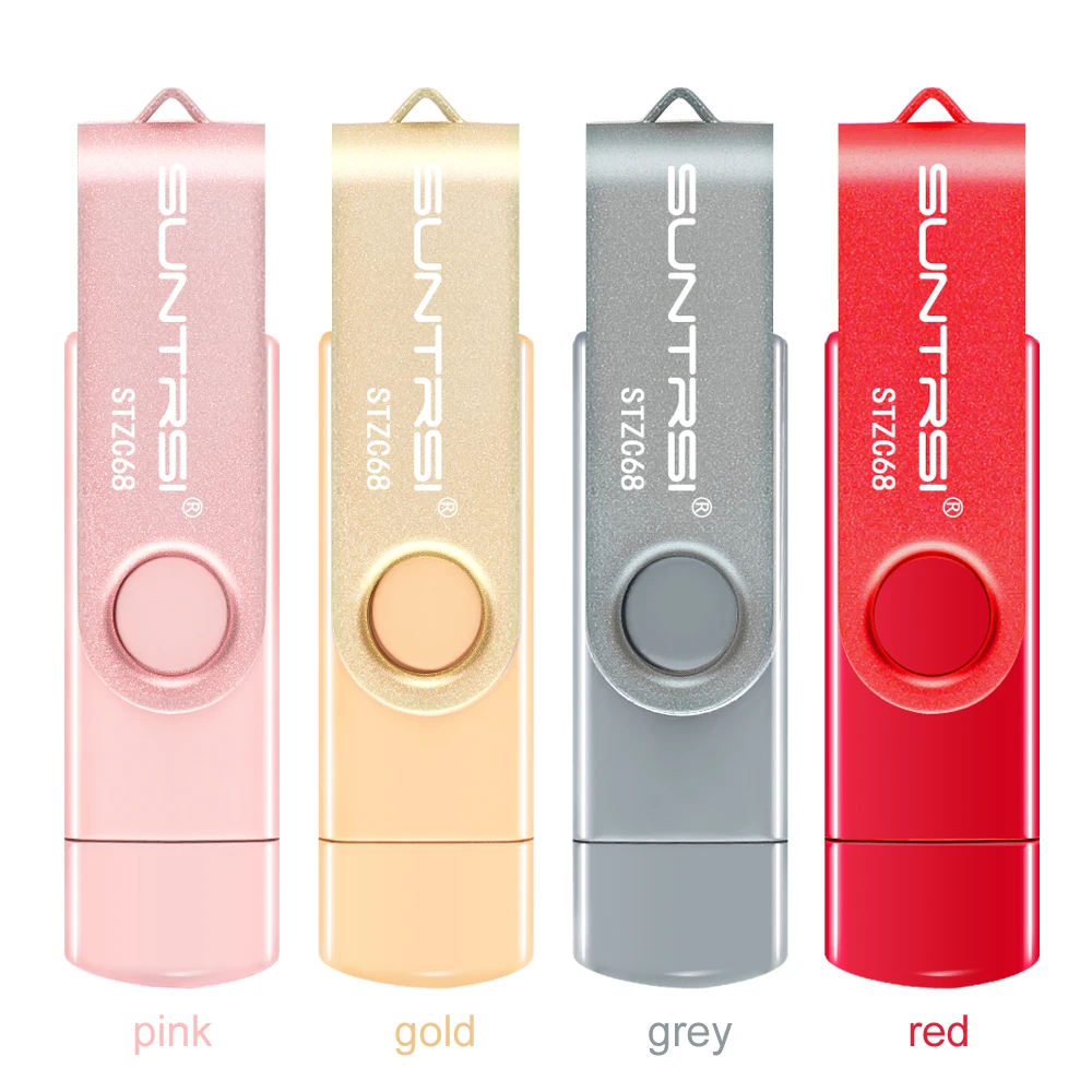 Suntrsi USB3.0 OTG Флешка 8 ГБ 16 накопитель для смартфон Настоящее Ёмкость 32 64 USB Memory Stick с