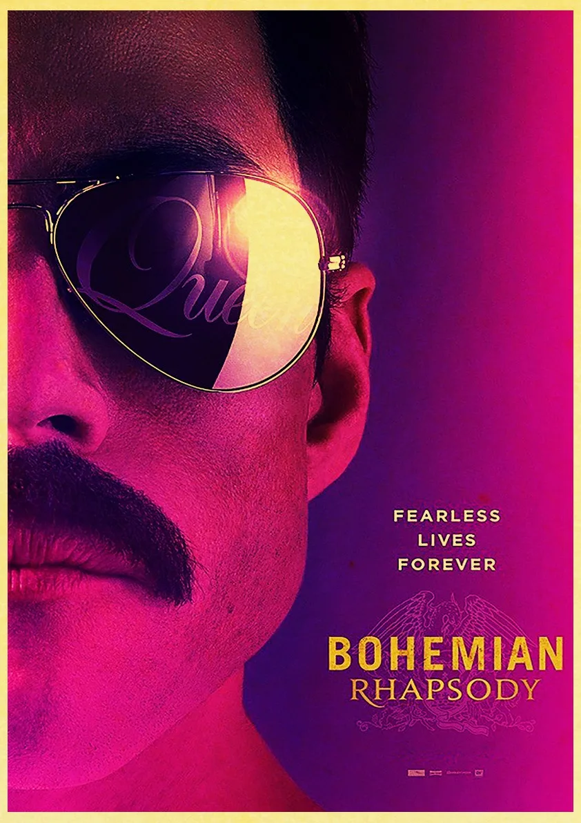 E135 Винтаж Bohemian Rhapsody Фредди Меркури Queen музыкальный постер фильма крафт Бумага современный дом номер Декор стен - Цвет: E135