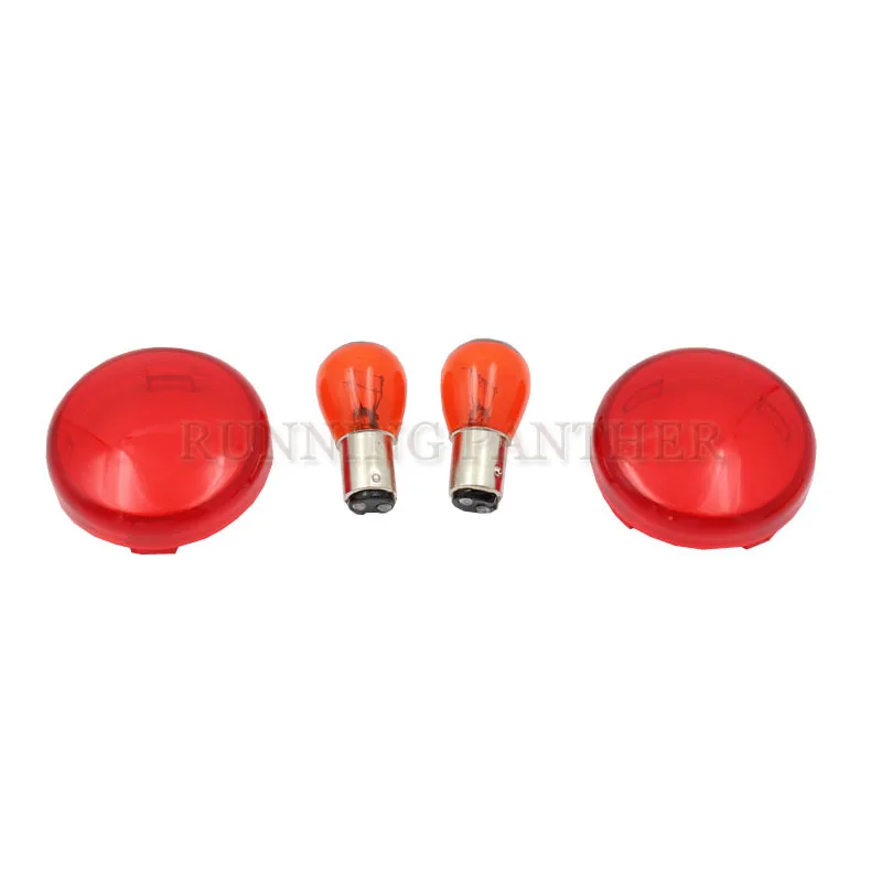 В наличии 5 цветов дым поворота светильник крышка объектива и лампы для Harley Davidson