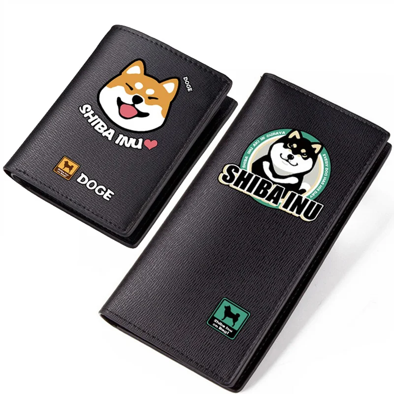MeanCat прекрасный Doge Акита Шиба ину PU кошелек вельш корги Длинные Кошельки