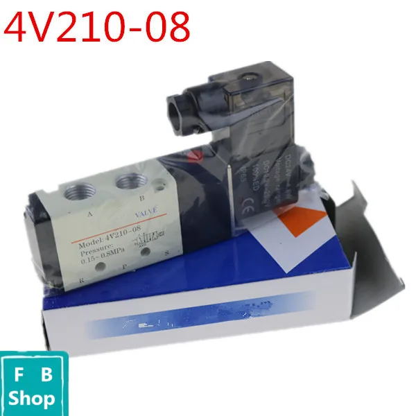 1/4 &quot2 позиция 5 Порты и разъёмы AirTAC воздуха электромагнитные клапаны 4V210 08