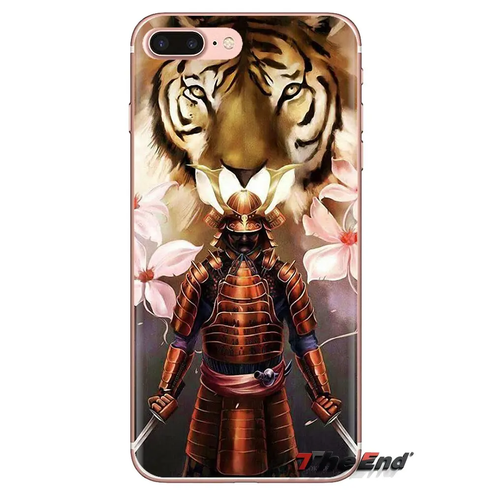 Мягкий ТПУ чехол для телефона Sakura Moon Samurai Anime мультфильм Samsung Galaxy S3 S4 S5 Mini S6 S7 Edge S8 S9
