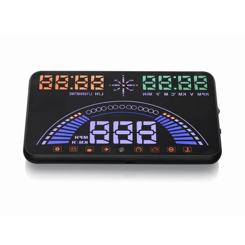 Автомобильный Hud 5 8-дюймовый дисплей S7 GPS Спидометр цифровое предупреждение о
