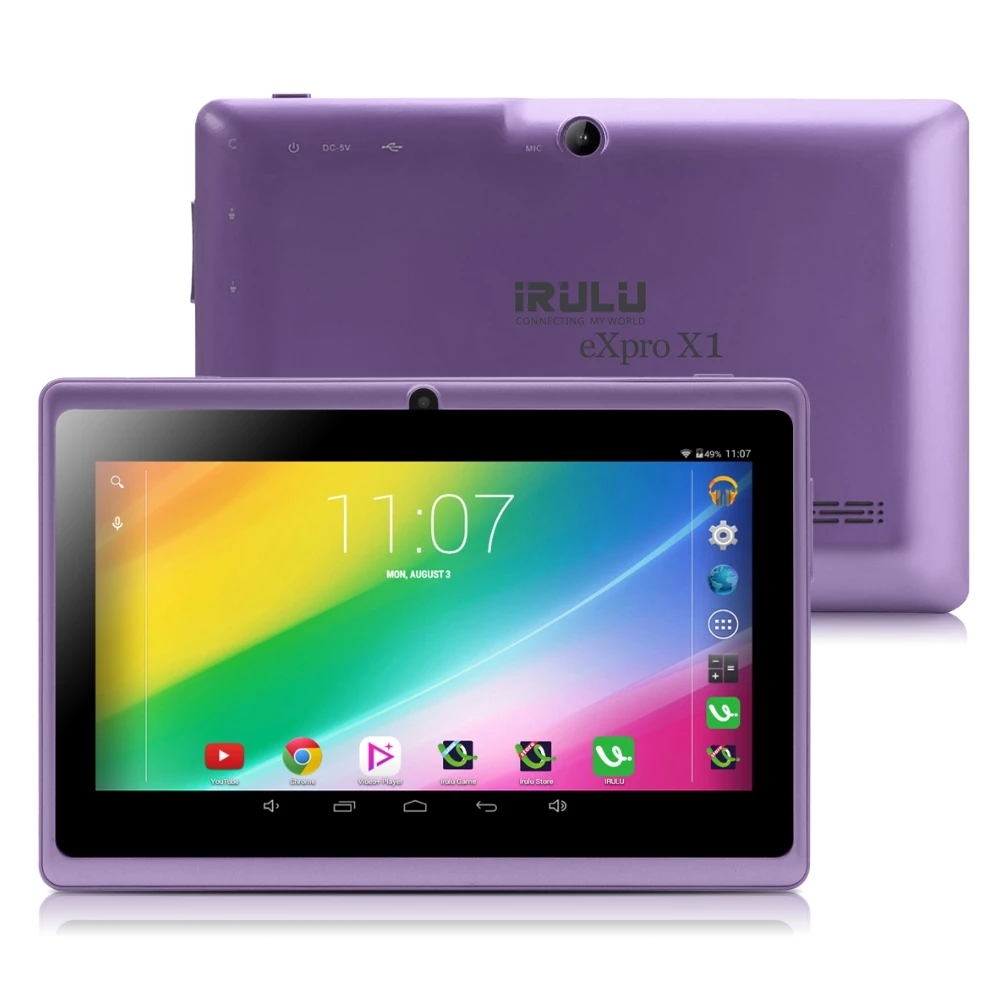 iRULU eXpro X1s 7&quot многоцветный Android 4.4.2 четырехъядерный процессор двойная камера AllWinner