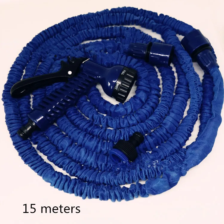 Расширяющийся садовый шланг гибкий для полива автомобиля с распылителем 50 100