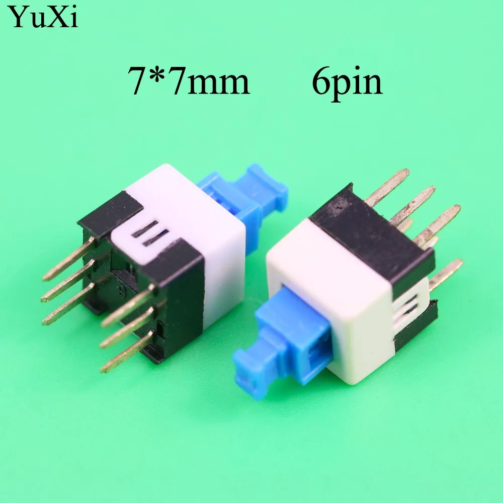 YuXi 1x 7x7 мм 7*7 6 контактный тактильный микро переключатель мощности