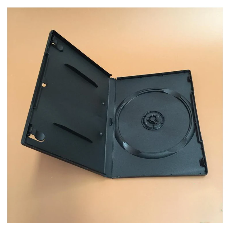 Черный пластиковый чехол 190x135x14мм 2 шт. 1DVD 1 диск|case case|case blackcase new |