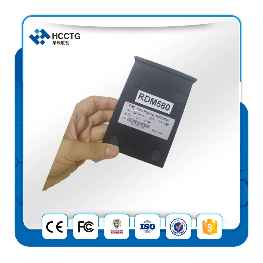 

2016 new product smart card reader support 13.56MHz & 125KHz RFID RDM580(LF+HF)