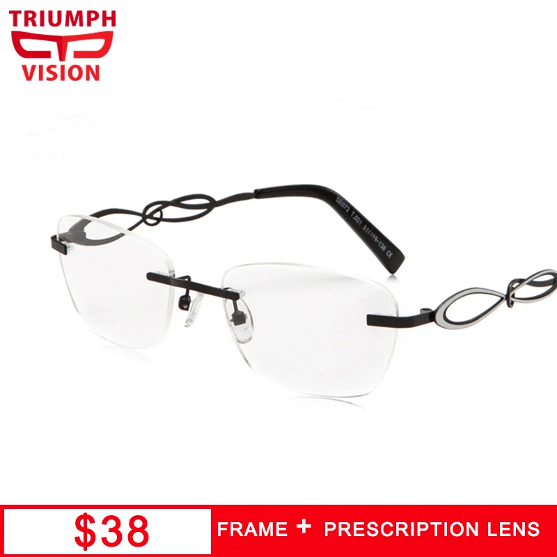 Очки TRIUMPH VISION без оправы женские рецептурные прозрачные многофокальные