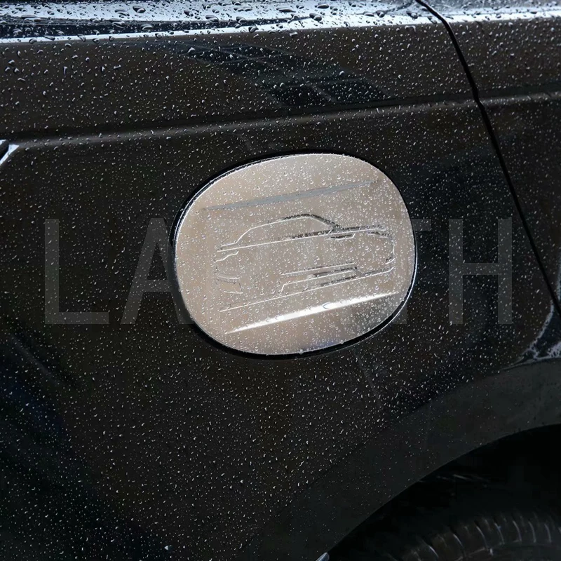 Для Land Rover LR Range Rover велярный автомобилей Стайлинг газа Кепки Обложка масляный бак наклейка Накладка Хром глянцевый серебряные аксессуары