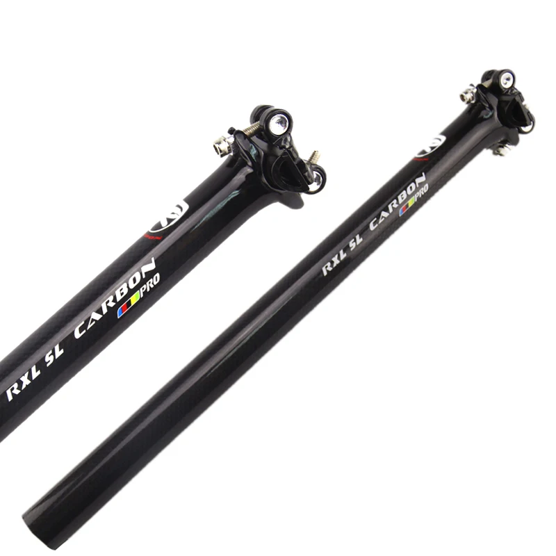 RXL SL cycleseat Post Carbon MTB 27 2/30 8 мм 3K глянцевый 350/400 Черный Сверхлегкий полностью