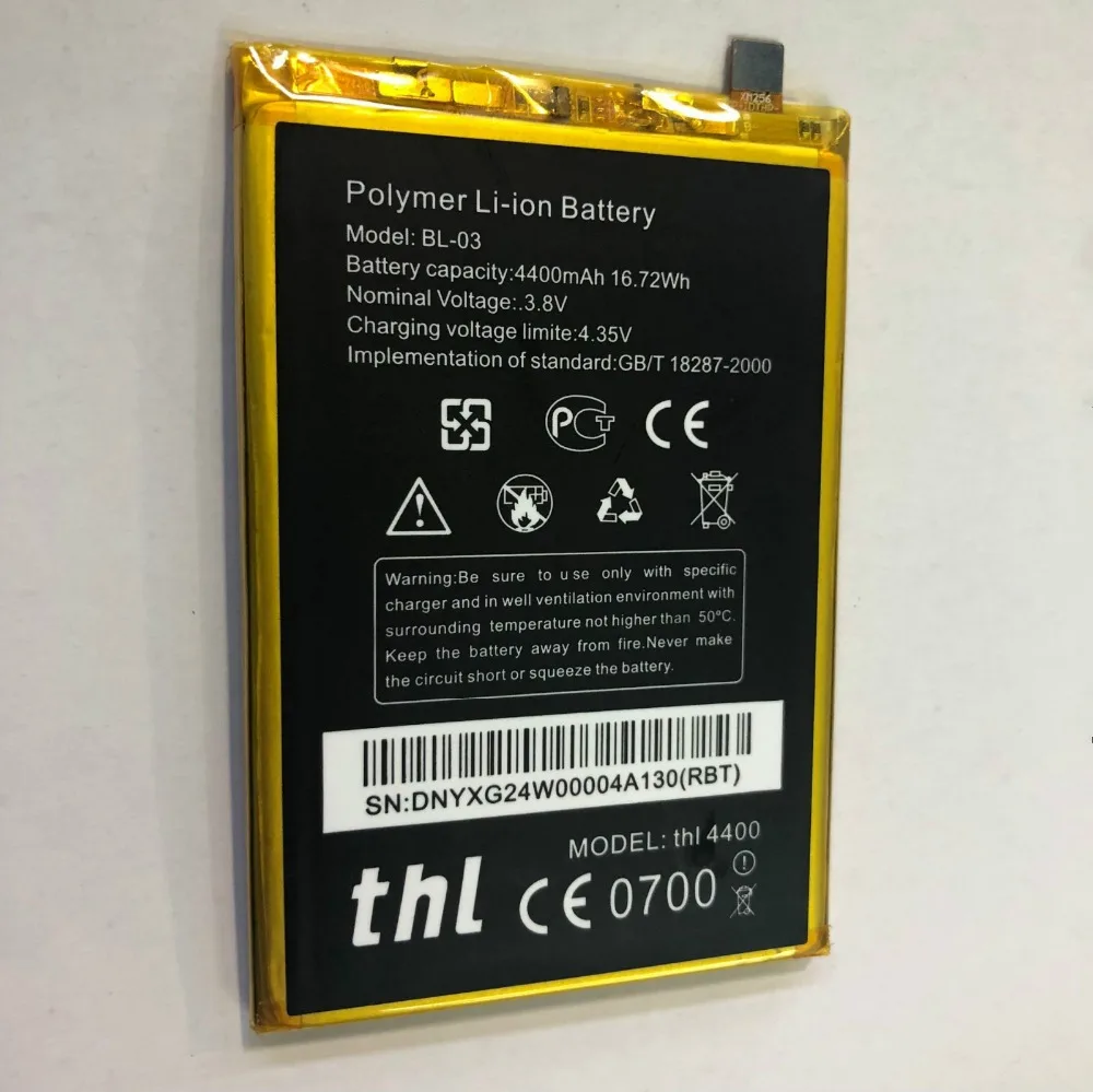 100% новый BL 03 Аккумулятор для THL 4400 запасной аксессуар ремонта сотового