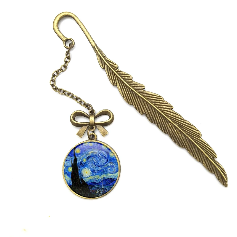 Suteyi Классический круглый стеклянный кабошон купольная подвеска Ван Гога для