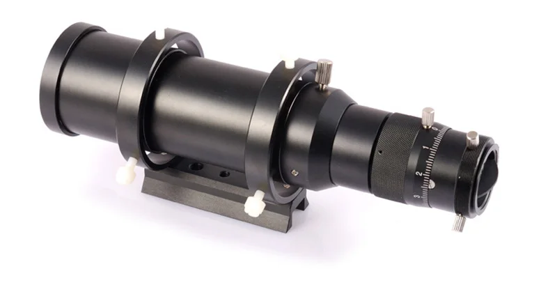 50mm 5P9976 Datyson 50 мм/60 мм направляющая область Finderscope с кронштейном ласточкин хвост спиральный фокус с пластиковым винтом 50190/60240 - Цвет: 50mm 5P9976