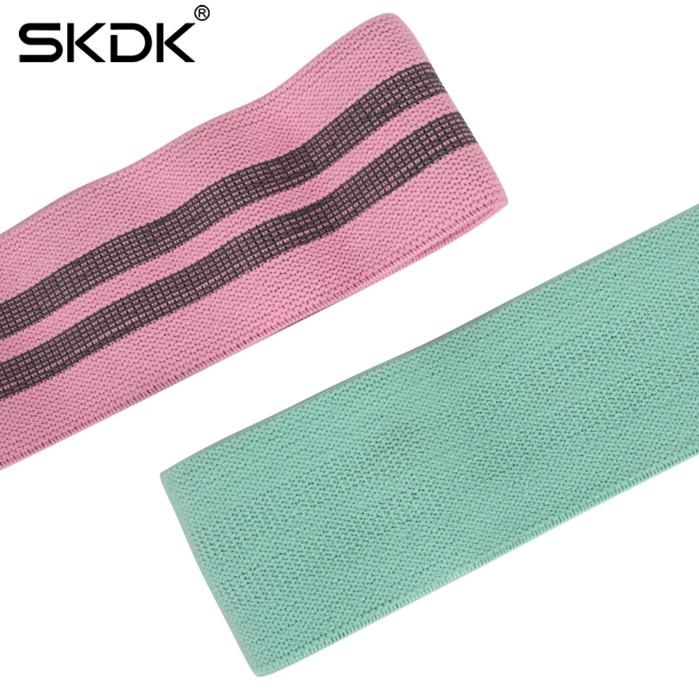 SKDK 1 шт. хип-Группа хлопок Йога Сопротивление группа широкий Фитнес упражнения ноги группа петля для круг приседания, тренировка Нескользящие прокатки