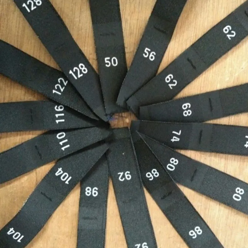 100 шт. детская тканая этикетка 50 56 62 68 74 80 86 104 110 116 122 128 134 140 146 152 158|woven tag|size labelssize labels