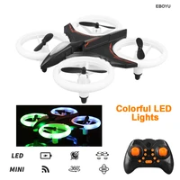 eboyu d6 2 4ghz 4ch 6 axis gyro altitude hold rc helicopter with colourful led light rc quadcopter drone rtf