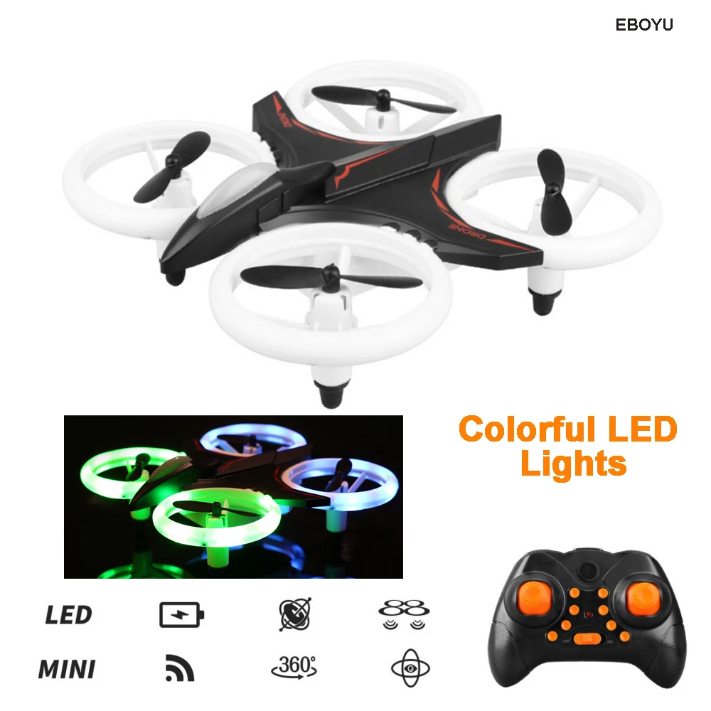 EBOYU D6 2 4 ГГц 4CH 6 осевой гироскоп удержание высоты RC вертолет с красочным
