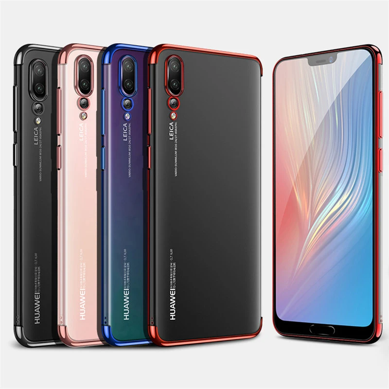 Прозрачный мягкий чехол из ТПУ с покрытием для Huawei Mate 30 Lite Honor 9X Pro 20 Nova 5i