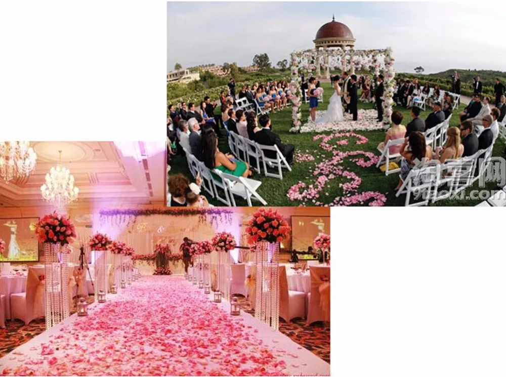 1000 шт./лот Свадебные цветы украшения Шелковые Розы Искусственные белые свадебные