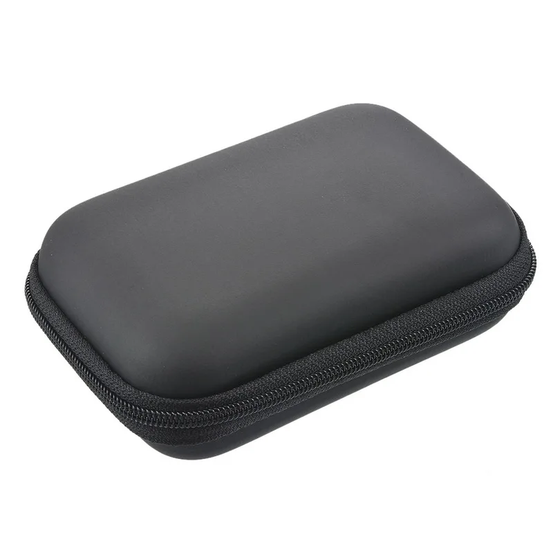 Black 12x8cm Защитная коробка для наушников Hoomall, кабель для передачи данных, чехол для хранения, контейнер 8 см, квадратный Органайзер проводов для наушников, коробка - Цвет: Black 12x8cm
