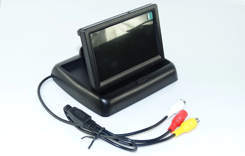 Авто backup camera принести 8 led + Складной lcd автомобиля упаковочные монитор для Volkswagen