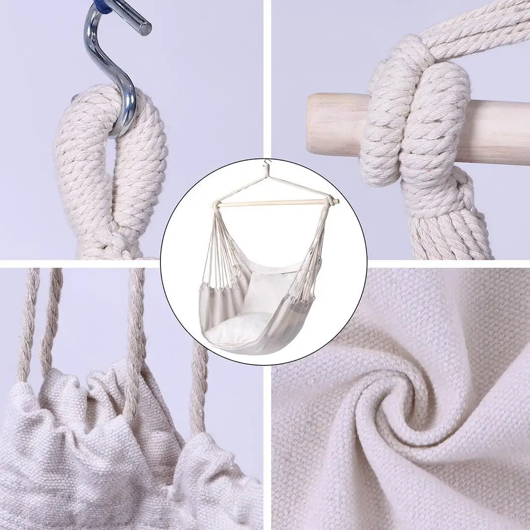 Садовый гамак стул портативный туристический кемпинг подвесной 1 человек качели