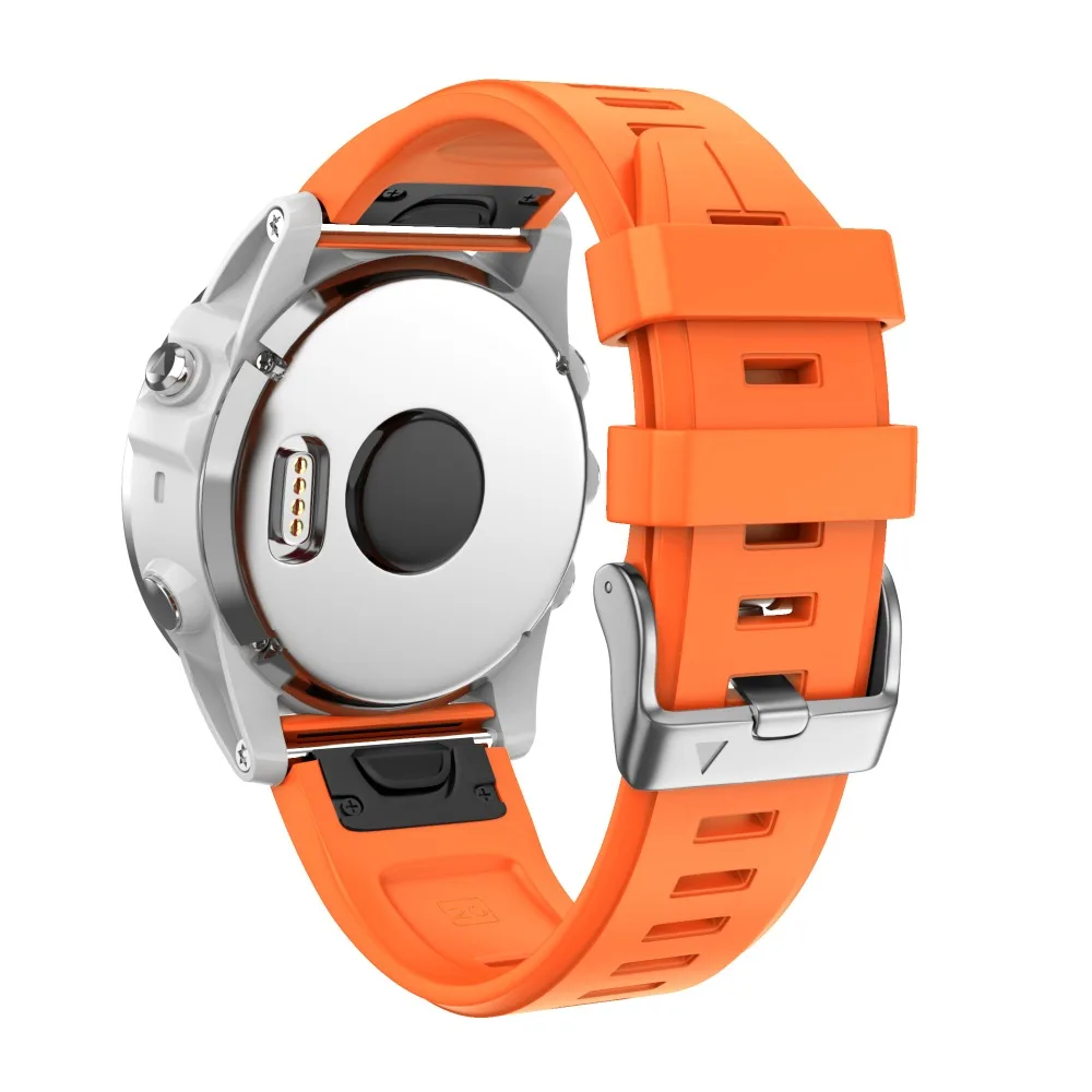 Ремешок для часов 26 22 20 мм ремешок для Garmin Fenix 5X5 5S 5X Plus 3 3HR S60 MK1 Смарт-часы быстросъемный силиконовый ремешок Easyfit