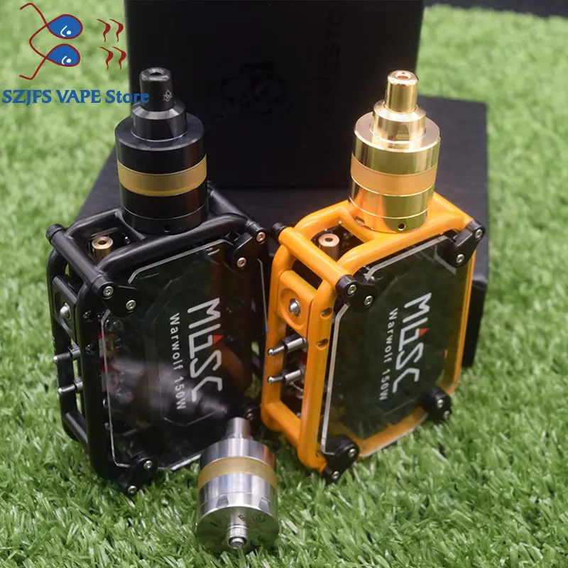 Лидер продаж набор электронных сигарет warwolf с yftk KAYFUN LITE rta 150 Вт боксмод для