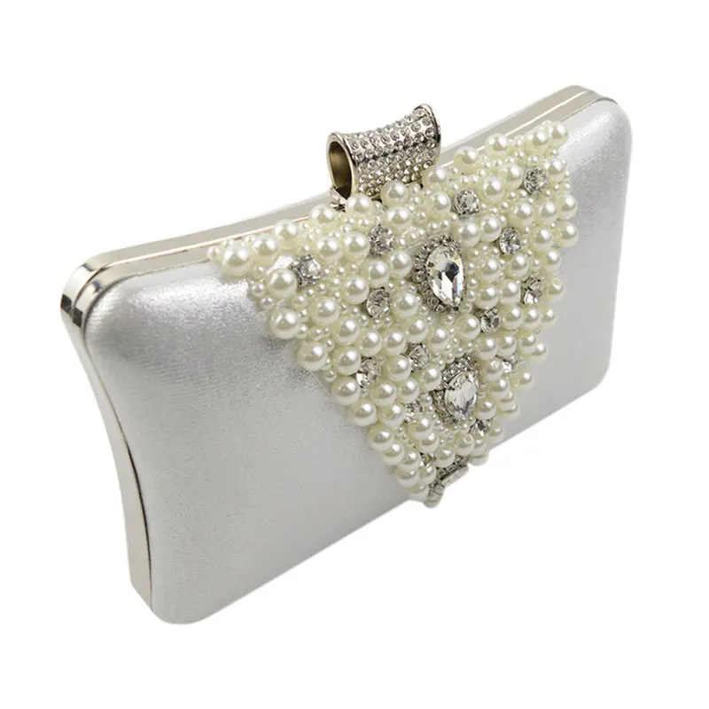 Вечерние сумочки с жемчугом женские дизайнерские праздничные сумки клатч
