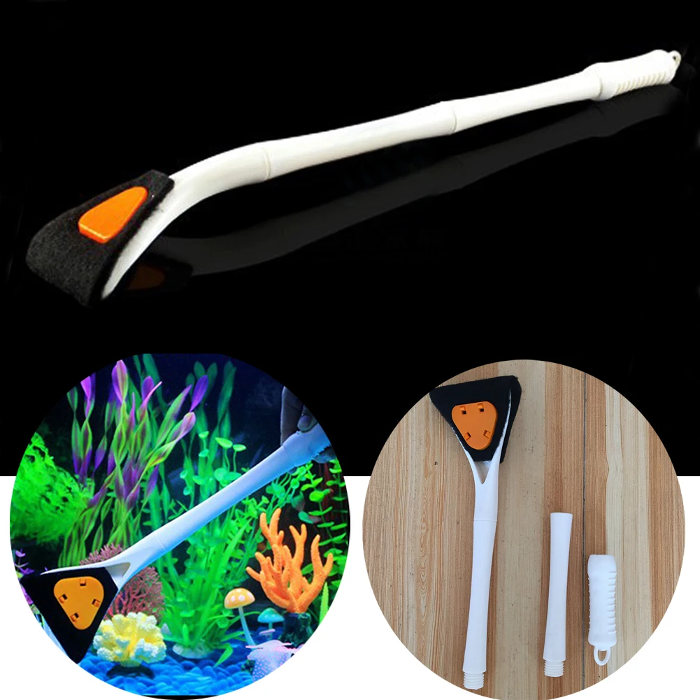 Aquarium Fish Tanks Cleaning Tool Detachable Long Handle Tank Brush | Дом и сад
