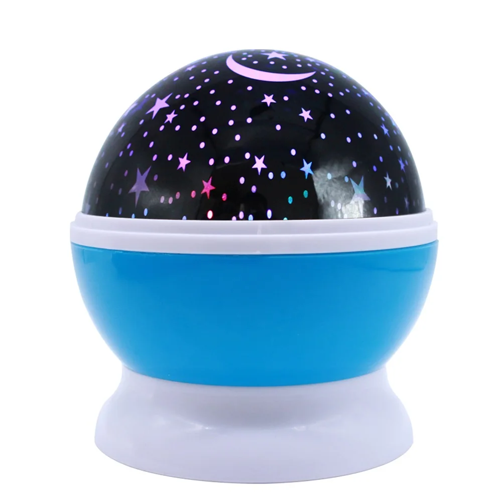 Blue Drbeeeam звезд звездное небо светодиодный Ночной Светильник проектор Luminaria Moon Новинка Настольная лампа Батарея USB ночной Светильник для детей - Испускаемый цвет: Blue
