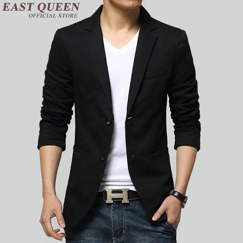 

Blazer men 2019 spring autumn outwear coat mens blazer jacket mens blazer slim fit suit jacket KK1721 H