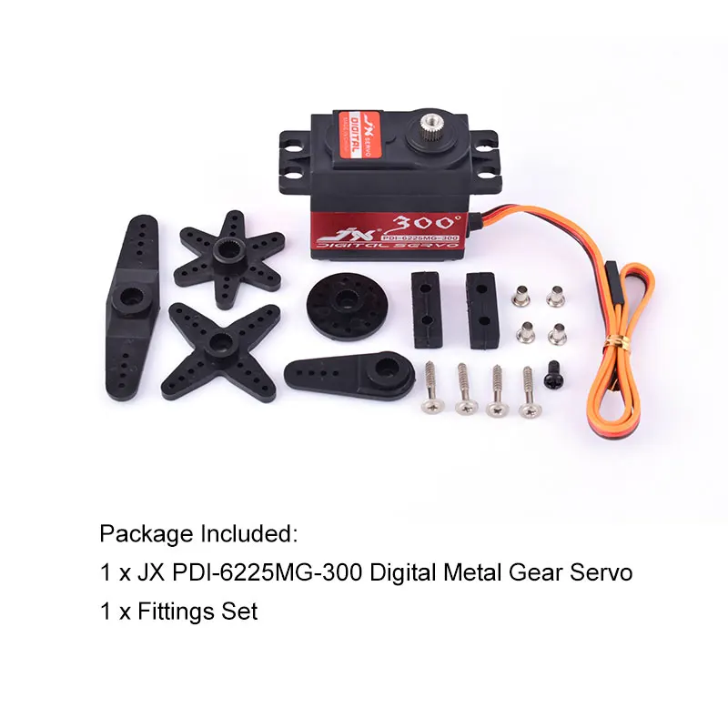 JX PDI 6225MG 300 градусов 6 0 V 25 кг Ультра Высокий крутящий момент CNC алюминиевый средней