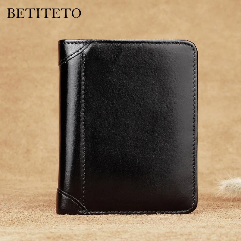 Betiteto, мужской кошелек из натуральной кожи, для мужчин, Partmone, Carteras, мини, маленький кошелек для монет, модный, Portomonee, Cuzdan, сумка для денег, Portmann