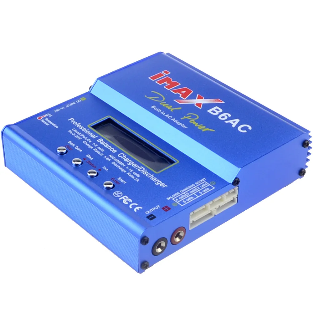 Новое зарядное устройство IMAX B6AC цифровой RC B6 AC 80 Вт Lipo никель-металл-гидридных и