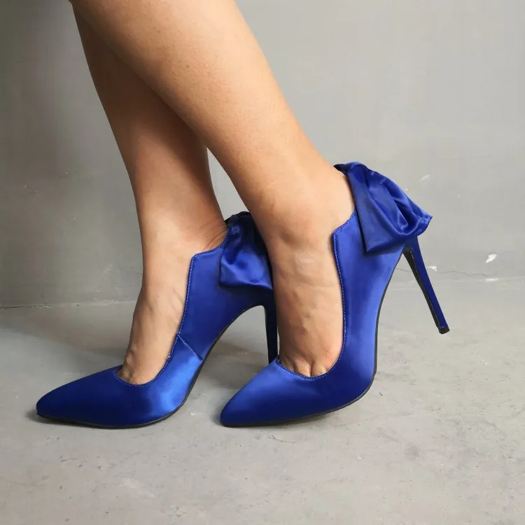 Женские атласные туфли лодочки Olomm привлекательные на тонком высоком каблуке с