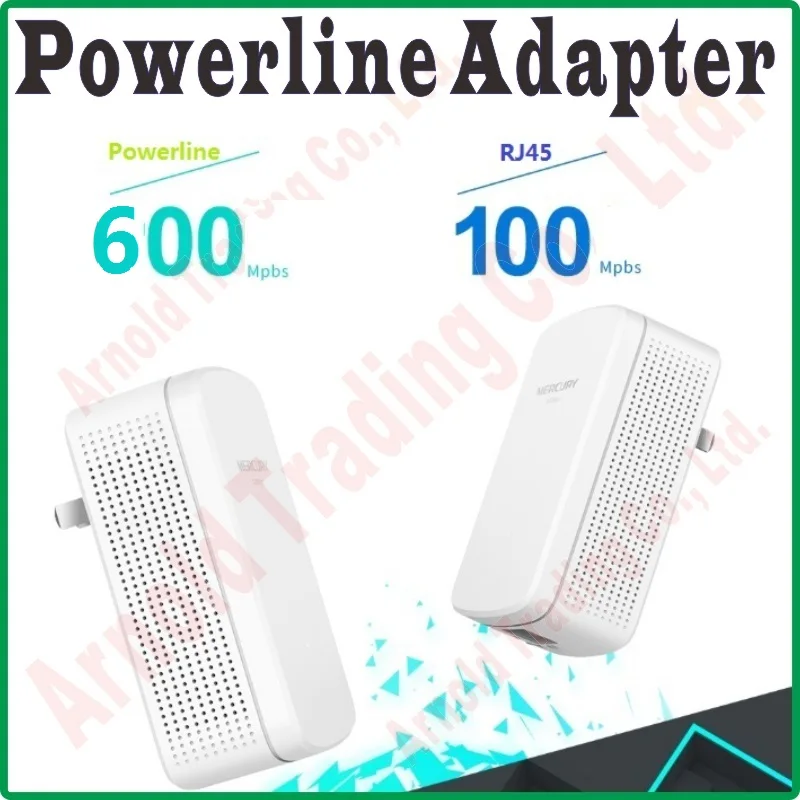 1 пара портов RJ45 100 Мбит/с сетевой адаптер линии питания 600 AV1000 Ethernet PLC партнер