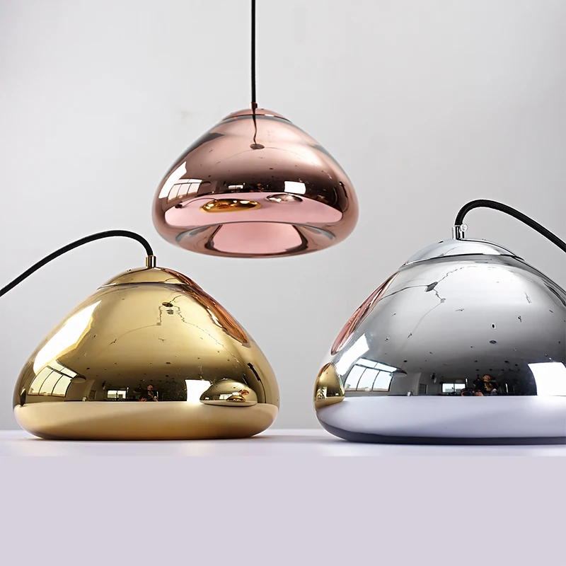 Винтажный подвесной светильник золотистого и серебряного цвета абажур в стиле