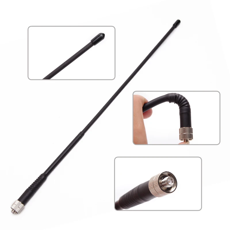 ABBREE NA-777 красочные двухдиапазонный УКВ/УВЧ SMA-Female иди и болтай Walkie Talkie антенна для