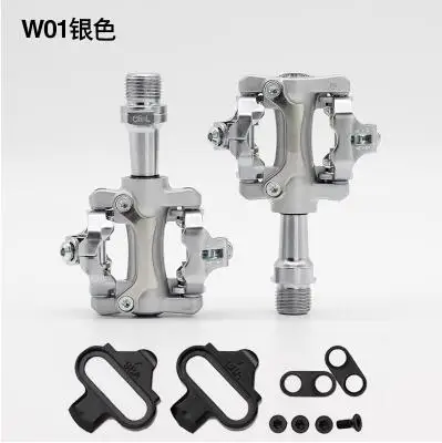 Wellgo Xpedo велосипедные бесклипсовые педали с шипами SPD XMF07AC совместимый для shimano ultra XT/M780 замок протектора MTB Горный - Цвет: W01 sliver
