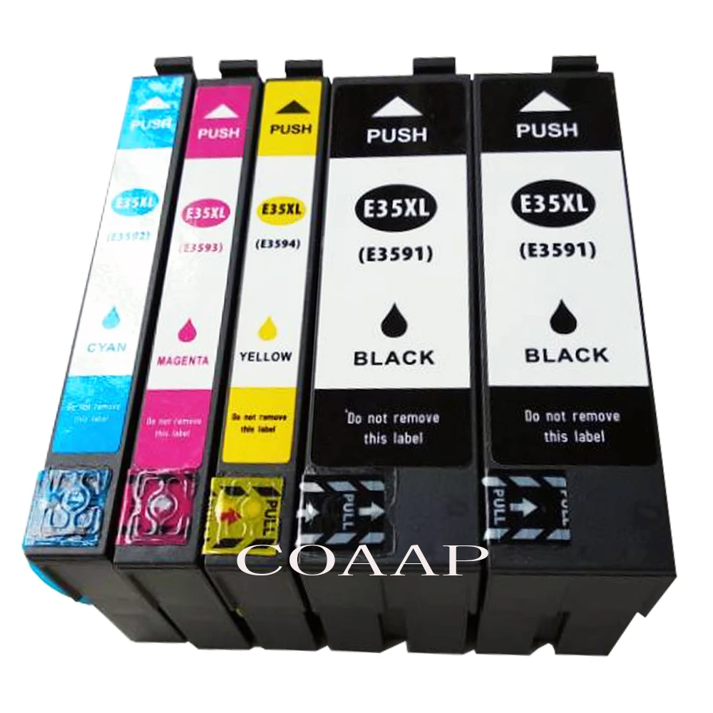 5PK совместимый EPSON T3591-3594 (35XL) чернильный картридж для рабочей силы Pro WF-4720DWF 4725DWF