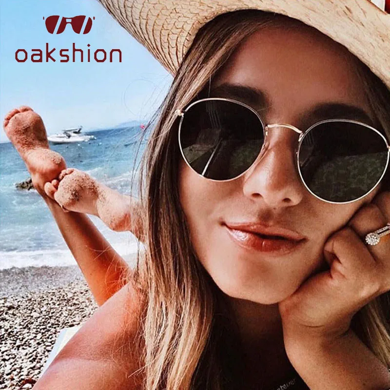 Модные Овальные Солнцезащитные очки oakshion женские брендовые дизайнерские