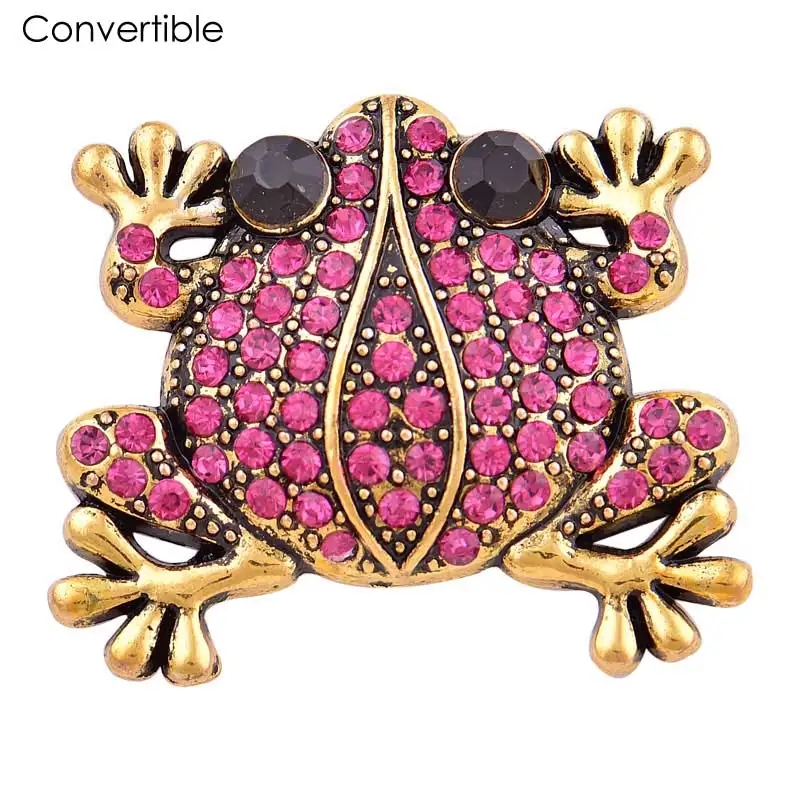 Hot quality Rivca Pearl Cameo Rhinestone magnetic brooch for Women Pink Vintage Muslim Frog Brooch pin accessory | Украшения и