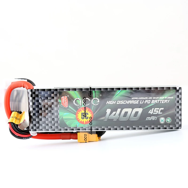 ACE 1400mAh 6S 22 2 V 45C 90C Lipo батарея с Т образным разъемом XT60 разъем для YaTuo 450 вертолета