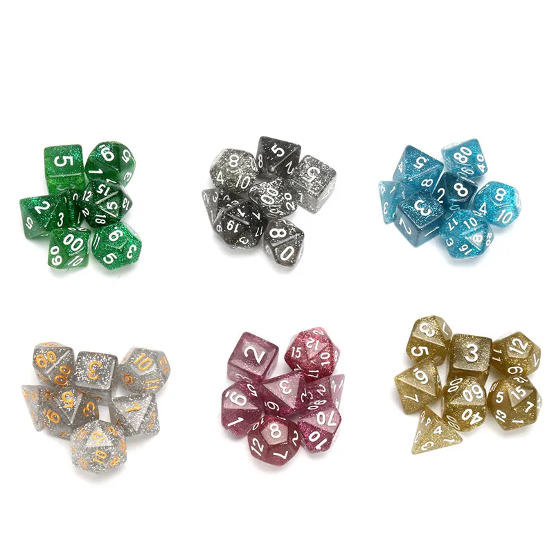 Совершенно новый топ 42 шт многогранные кости набор для подземелья Драконы D20 D12 D10