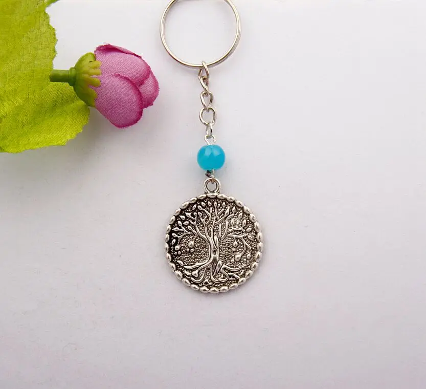 2015 горячая большая елка жизни тег многоцветные бусины Шарм вращение подходит