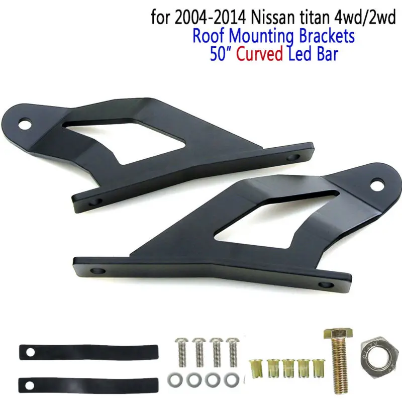 Крыша верхней лобовое стекло кронштейны для Nissan Titan 04 14 2D 4D 5D 50 &quotдюймов прямые