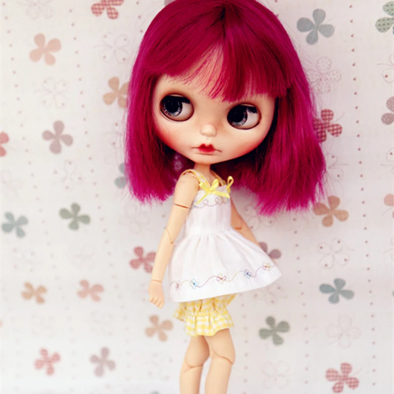 Высокое качество 1 комплект вышивка солнце-топ и тыква брюки костюм для Blyth, Licca, Holala, Azone, OB11 куклы одежда аксессуары